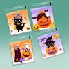 100PCS 10*10cm+3cm Halloween Candy Bags Snack Packaging Pouch  Party Supplies