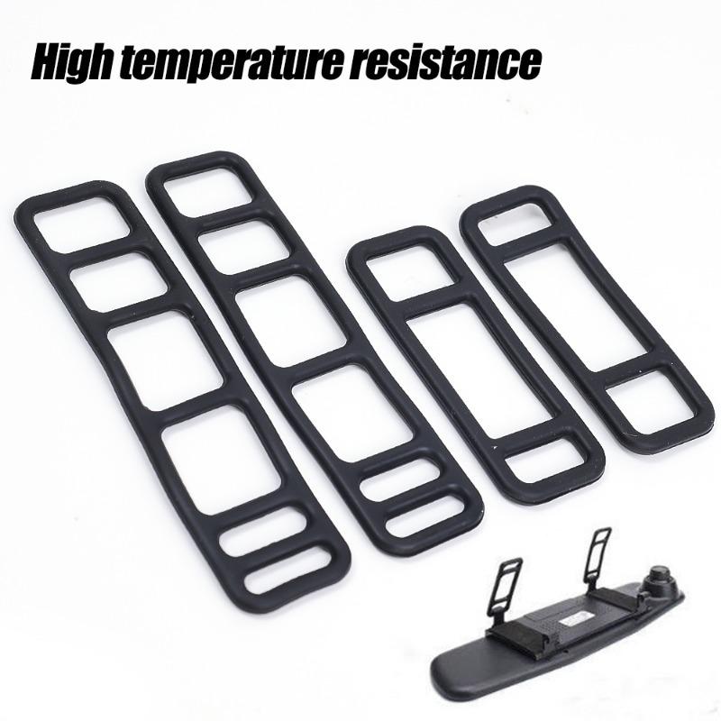 4-1 шт. силиконовый эластичный ремешок для автомобильного видеорегистратора, фиксированная повязка, зеркало заднего вида, видеорегистратор, фиксирующие резиновые ремни, аксессуары