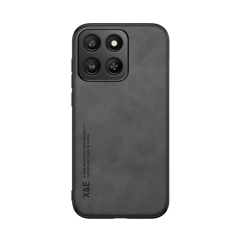 KEYSION Роскошный ретро чехол из ПУ кожи для HONOR 400 Smart 5G Мягкий силиконовый+ПК Противоударная задняя крышка для телефона для Huawei Honor X7d 5G