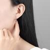 Серьги-гвоздики из стерлингового серебра 925 пробы с кристаллами и глазами для женщин и девочек, свадебные украшения для помолвки, Pendientes Eh1341