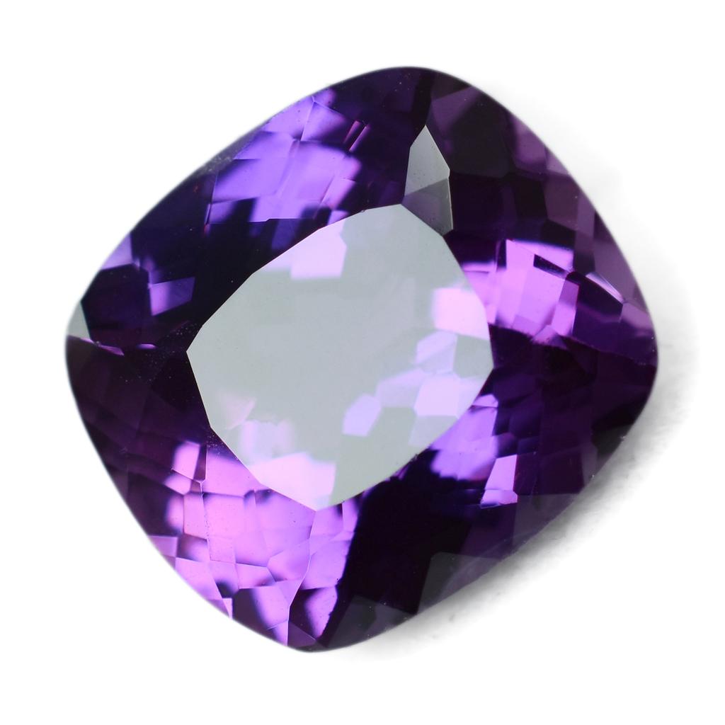 Cushion Cut Purple Tanzanite Natural 19.18 Carat Rare Loose Gemstone