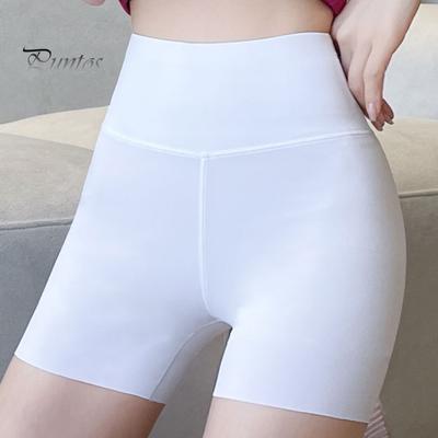 Женские летние защитные шорты с высокой талией, эластичные шорты из эластичной ткани, шорты с контролем живота, подтяжка ягодиц, занятия йогой и спортом