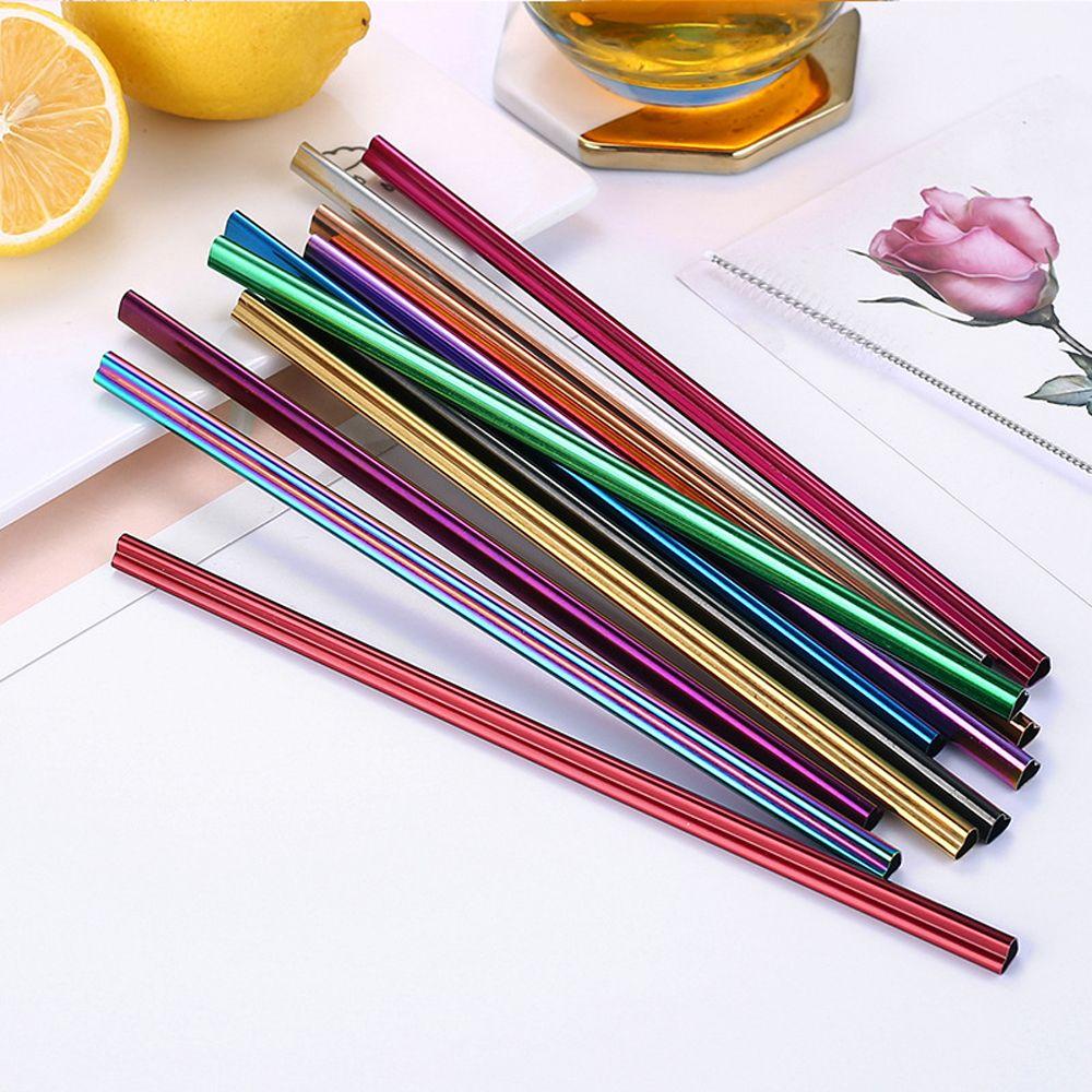 Kitchen Accessories Stainless Steel Drinking Straw Bar Tool Reusable Straw Metal Straws