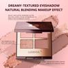 Палетка четырехцветных теней LECOVER: Матовые, Перламутровые, Мелкий Шиммер и Супер Вспышка Хайлайтеры для Европейского и Американского Стилей
