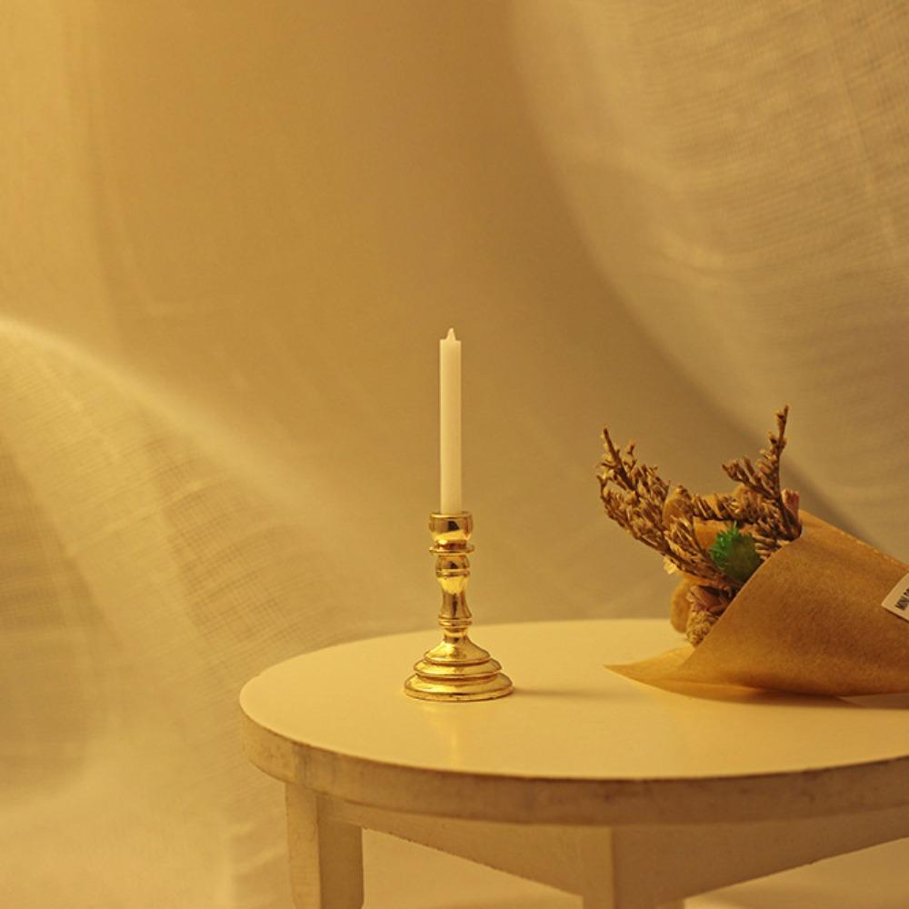 1:12 Scale Candlesticks Furniture Toy Resin Miniature Candlesticks Play House Toy