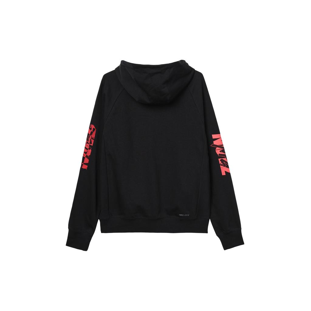 Jordan Мужская толстовка с капюшоном и пуловером с принтом и длинными рукавами, черная DV5626-010