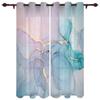 Мраморные бирюзовые розовые шторы для спальни, гостиной, шторы для кухни, детской комнаты, занавески для окна, современный домашний декор