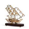 30.48 Cm Brass Ship Brass Boat Home Decor, Decorative Showpiece Brass Ship