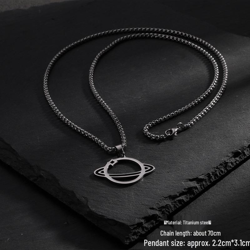 Женское модное титановое ожерелье Сатурн - Универсальный, простой, не выцветающий дизайн