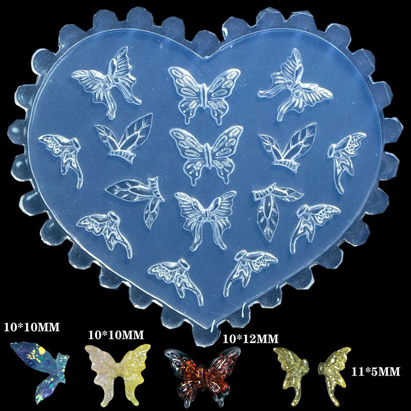 Форма для лепки ногтей Креативный цветок Бабочка Снежинка Украшения для нейл-арта Штамповочные пластины DIY Маникюр Аксессуары для ногтей Инструменты