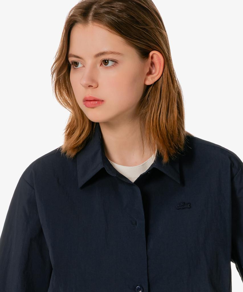 LACOSTE Женская верхняя одежда Рубашка с деталью-галстуком Cf026E-56G Hde