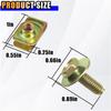 40PCS Car Body Bolts M6-1.0 & Extruded U-Nuts Clips Kit, Bumper Fenders Liner Push Retainer Fastener Kit For Engine Under Cover Undertray, Universal