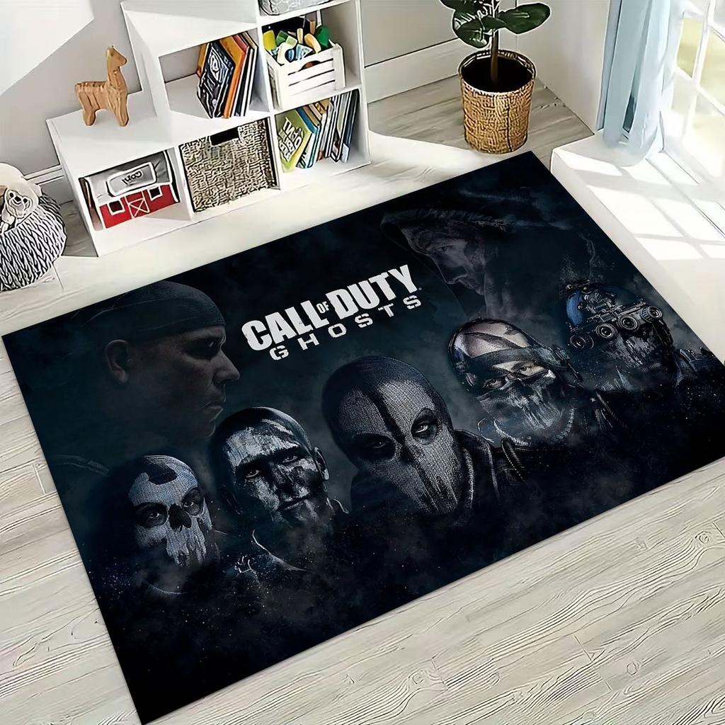 Классическая игра Call of Duty Ghost Саймон Мультяшное Искусство Ковер для Спальни Гостиной Дивана Дома Прикроватный Коврик Декор, Детский Нескользящий Коврик