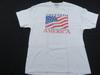 Freedom United States of America Flag White T-shirt Sz XL Y2K L10