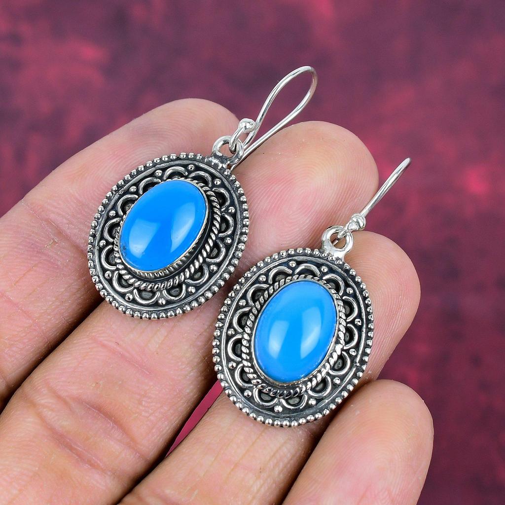 Серьги из бирюзы «Спящая красавица», ювелирные изделия из цельного серебра 925 пробы с драгоценными камнями, серьги ручной работы, на День благодарения