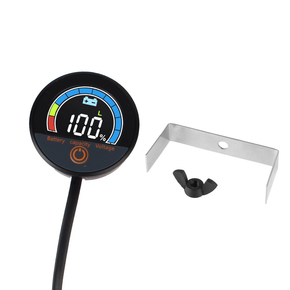 Индикатор уровня заряда батареи DC7-100V Автомобильный вольтметр Тестер емкости батареи Водонепроницаемый Универсальный цифровой круговой вольтметр