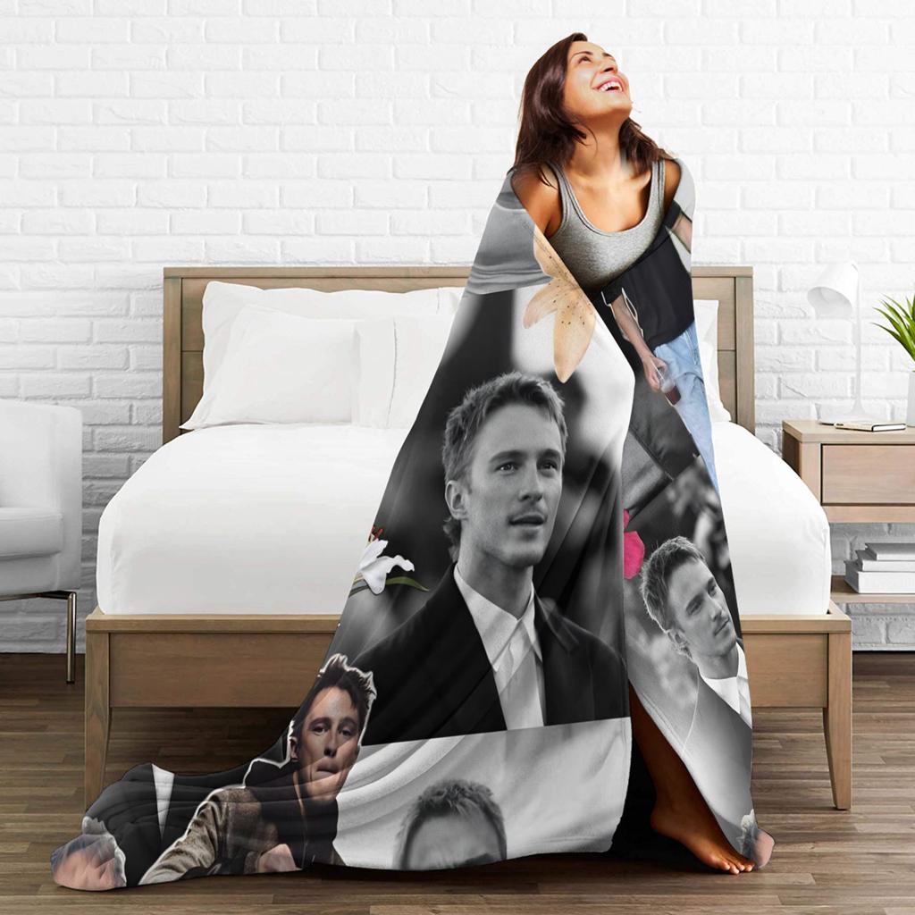 Drew Starkey Plush Blankets Kids Flannel Throw Blanket For Couch Chair Warm Design Quality Bedspread Gift