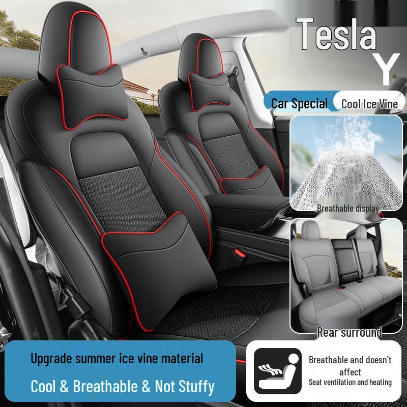 Специальная полукруглая подушка на сиденье для Tesla Model Y, Универсальный чехол для всех сезонов, Аксессуар для интерьера автомобиля