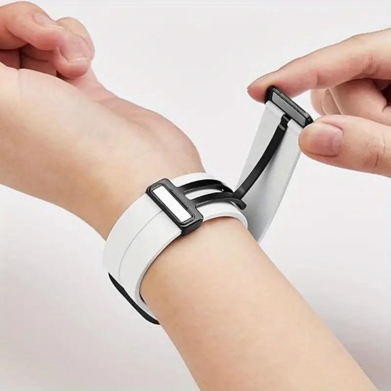 Магнитный ремешок для Samsung Galaxy Fit 3 Браслет Металлический коннектор Браслет для умных часов Correa Galaxy Fit3 Силиконовый ремешок Аксессуары