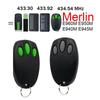 Merlin+2.0 Подходит для E945 E943M E945M E950M Брелок-пульт дистанционного управления гаражными воротами 433,92 МГц Замена пульта дистанционного управления гаражными воротами