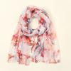 Winter Breathable Retro Floral Cotton Viscose Shawls Scarf Lady High Quality Wrap Pashmina Stole Bufandas Muslim Hijab 180*85Cm