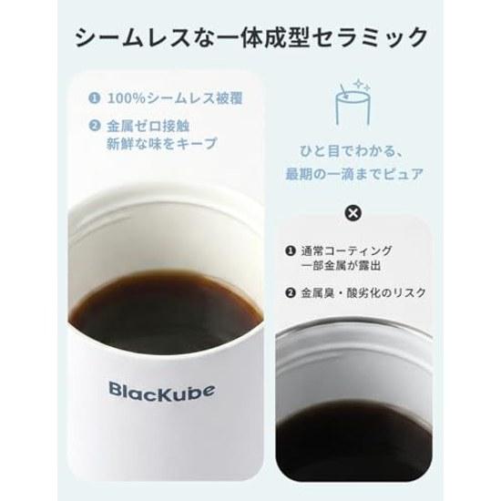 Blackube Керамический Стакан-Термос Ручка-Трубка 800 мл Кофе Вакуумный Охладитель Термоизоляция Холодноизолированный Широкое Горло Большая Вместимость Прямое Питье Домашний
