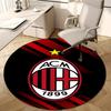 1pc A-AC Milan Print Round Carpet Chair Round Carpet Suitable for Bedroom Living Room Home Decorative Carpet
