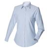 Henbury Womens/Ladies Long Sleeved Classic Oxford Work Shirt