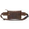 Винтажная специализированная спортивная поясная сумка Crazy Horse, кожаная мужская многофункциональная сумка через плечо для поездок на работу и учебу