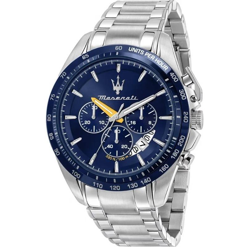 Maserati Traguardo Синий Металл Мужские Кварцевые Часы с Хронографом R8871612039
