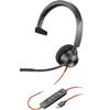 Гарнитура Poly Blackwire 3310 Mono USB-C + C/A MS 8X216AA