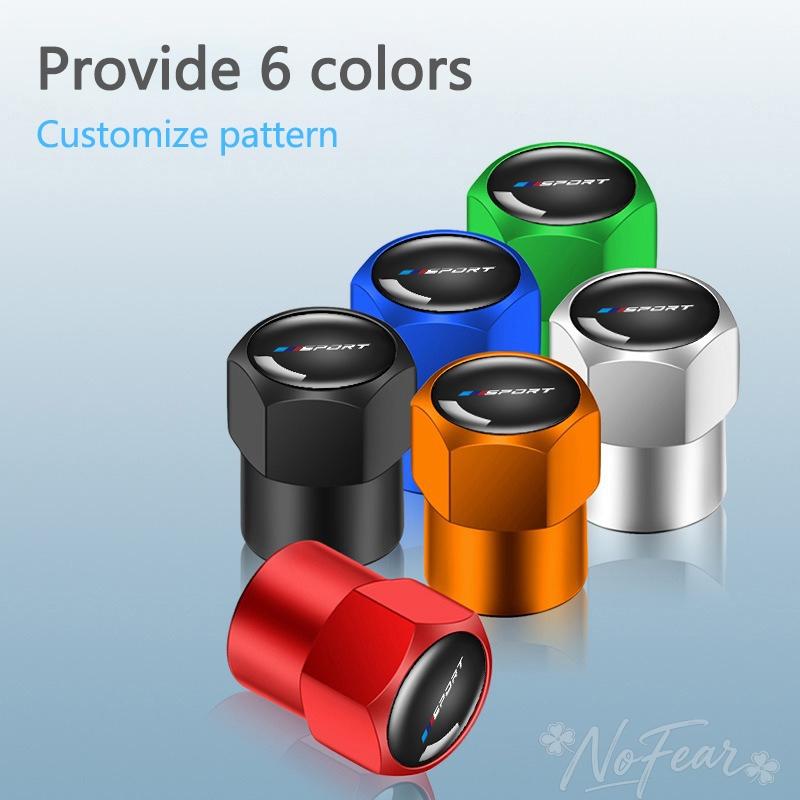 4pcs Car Metal Badge Wheel Tire Valve Caps Stem Cover For BMW M Emblem E46 E36 E34 F10 E90F30 E60 F30 E53E30 E9 E87 Accessories