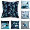 Fashion Home Decor Bed Sofa Throw Pillow Cover Cute Car Cushion  Cartoon Blue Space Astronaut