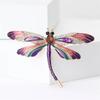 Rhinestone Dragonfly Brooches for Women Unisex Insect Pins Banquet Party Backpack Gifts Jewelry Accessories