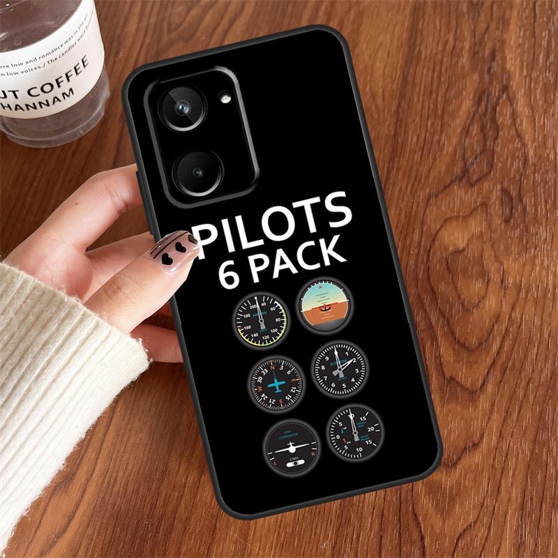 Aircraft Helicopter Airplane Pilot Case For Realme 14 Pro Plus 12 10 11 13 GT 6 6T 5 GT7 Pro C61 C55 C51 C21Y C25S C67 C75 C53