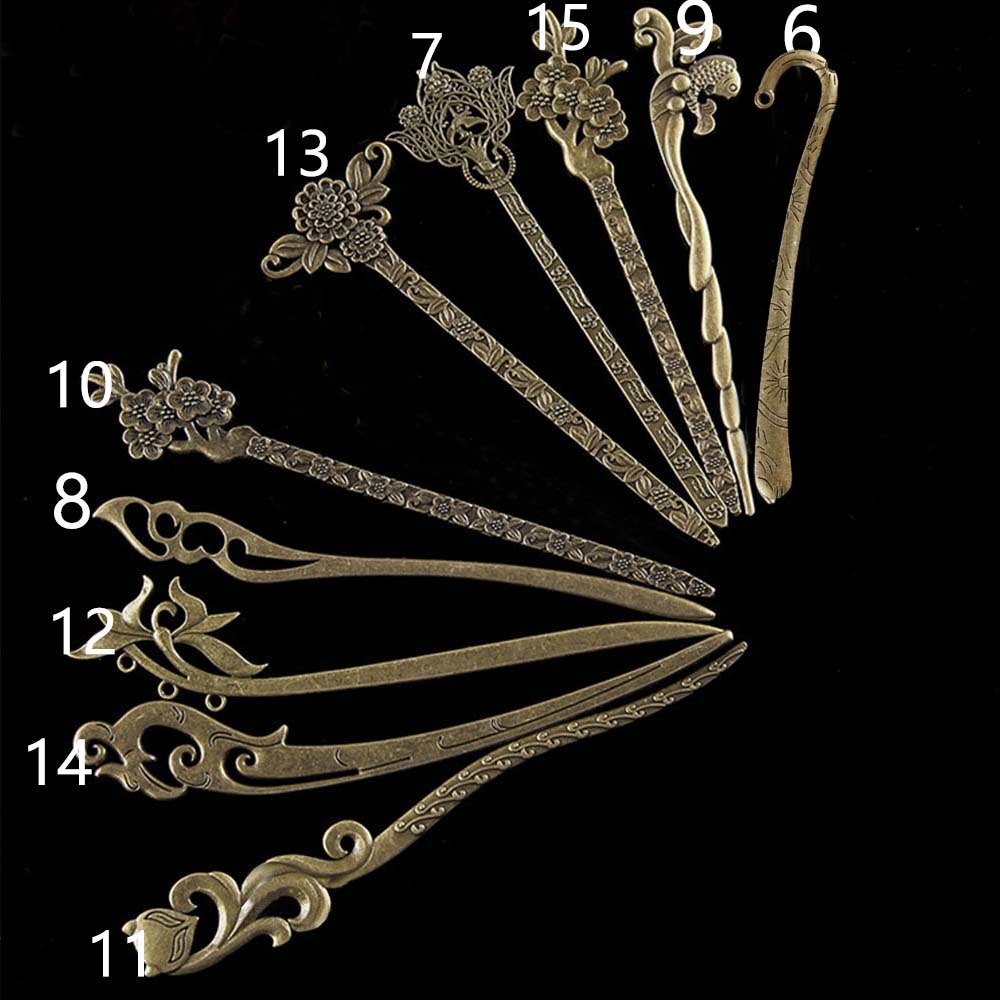 Fashion Carved Girl Antique Ethnic Metal Wedding Hair Accessories Headwear Hair Clasp Hairpin