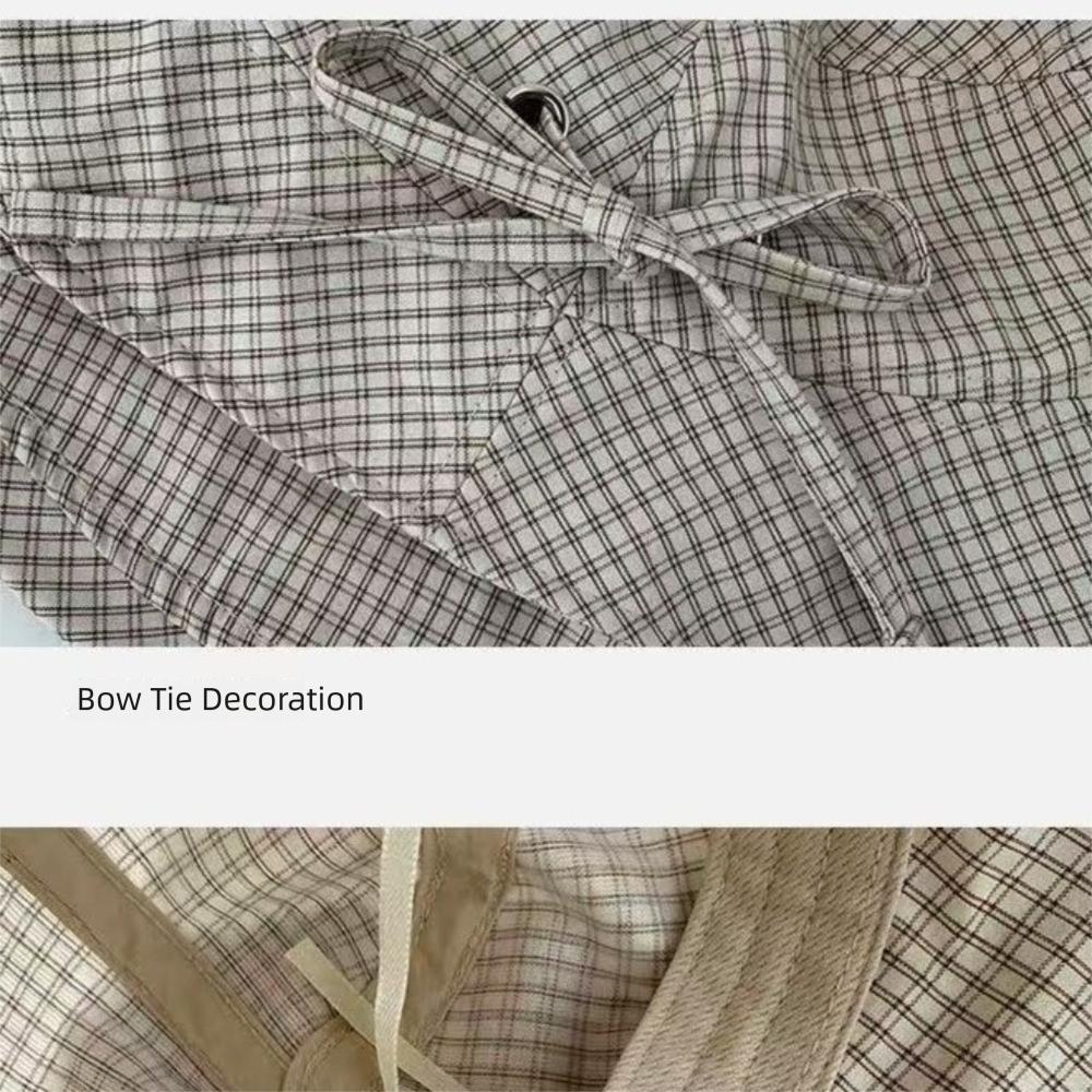 Korean Style Wide Brim Bucket Hats Summer Sunshade Basin Caps Plaid Bucket Hats Sun Protection