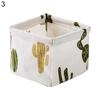 Tree Stripe Cactus Home Desktop Box Sundries Organizer Foldable Storage Basket