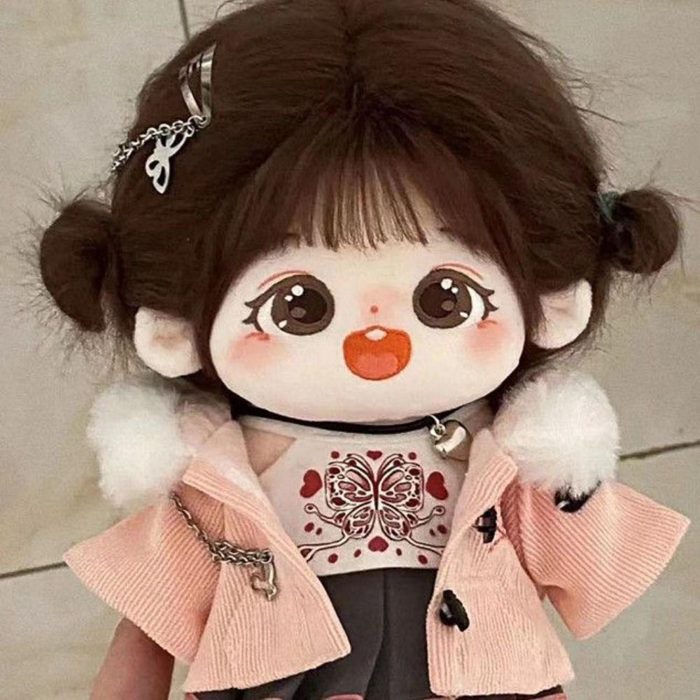 Красивая одежда для 20-сантиметровой хлопковой куклы, модная толстовка, трендовый K-pop наряд для плюшевых кукол