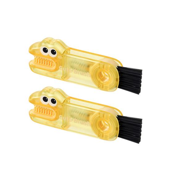 2/3 шт. 3 в 1 Щетки для чистки Мультяшный дизайн Пищевой Нескользящая ручка Щетка для зазоров Портативная Длинная щетина Очиститель для бутылок