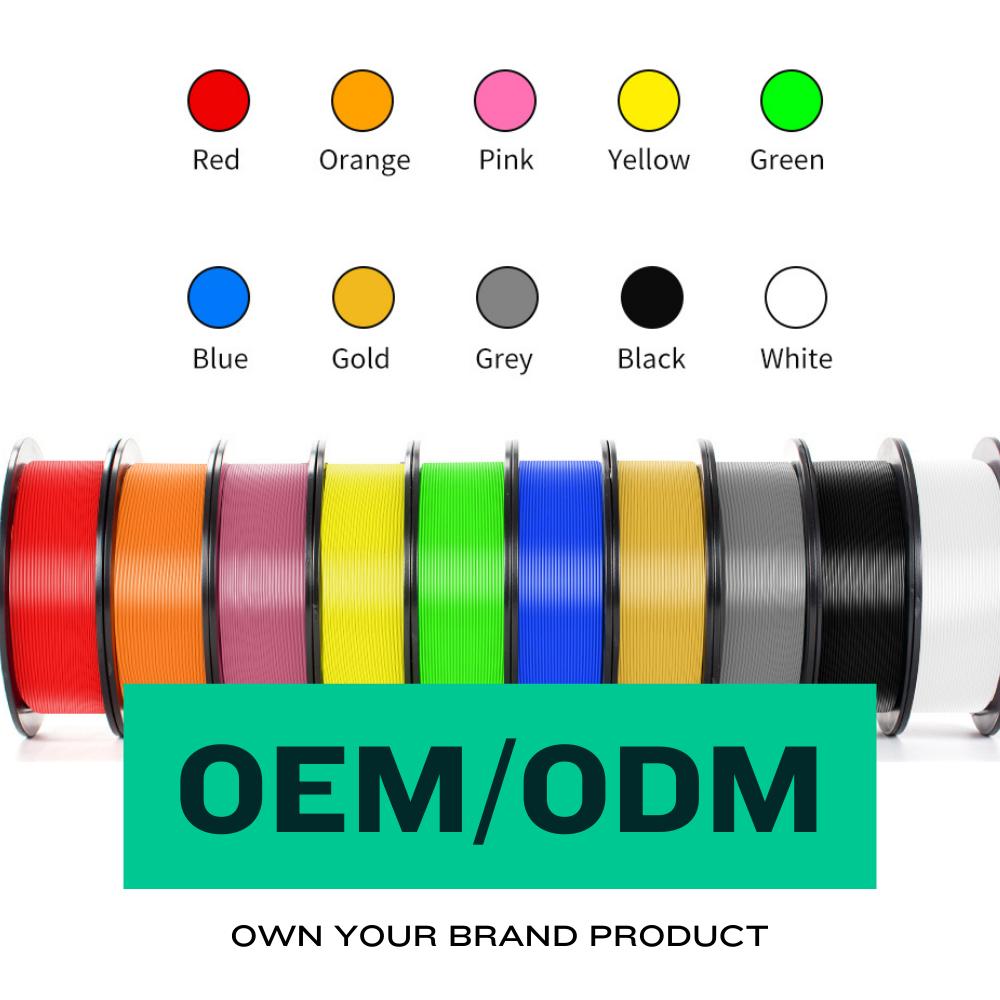 PETG OEM 1kg PLA/ABS 3d Printer Filament Wood TPU 1.75mm Filamentos 3d Printing Filament Extruded Plastic Rods