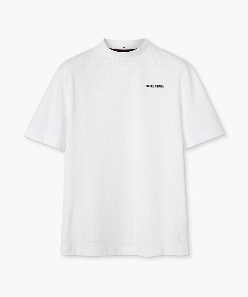 Beulipinggolpeu Men'S Logo Jacquard Mock Neck_White
