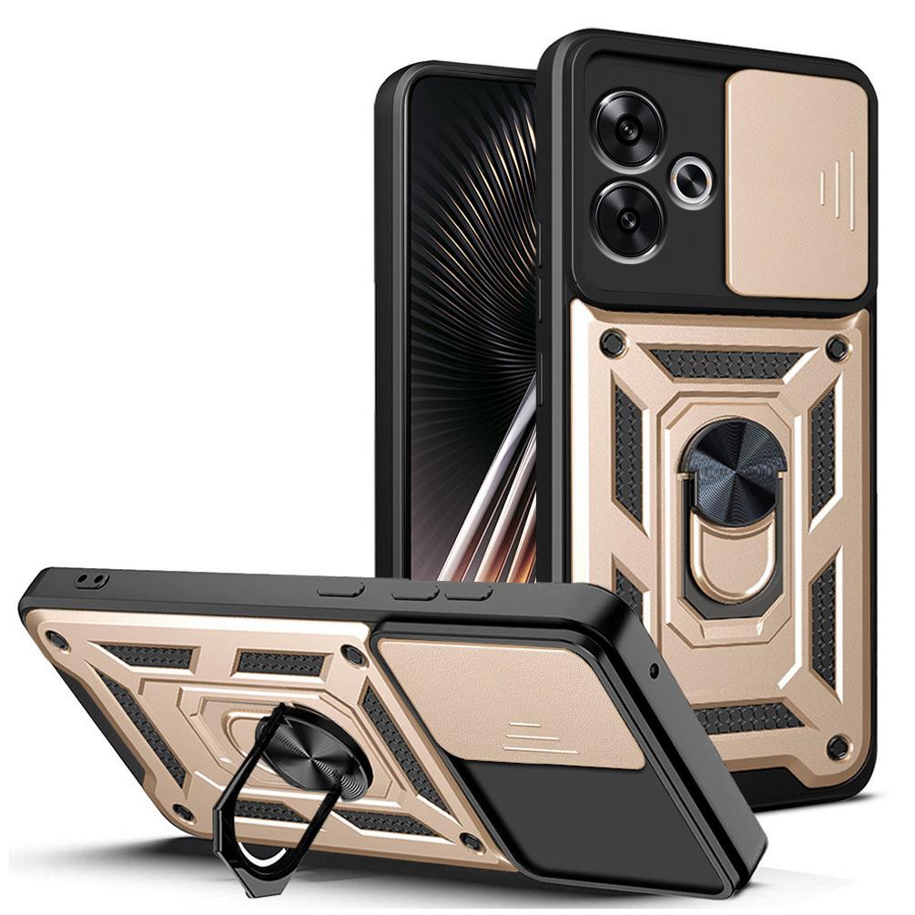Защитный чехол для камеры POCO F6 Pro F6 X6 Pro M6 Pro F5 Pro X5 M5 X4 GT M4 Pro F3 X3 NFC POCO C65 Armor Hybrid Ring Back Cover