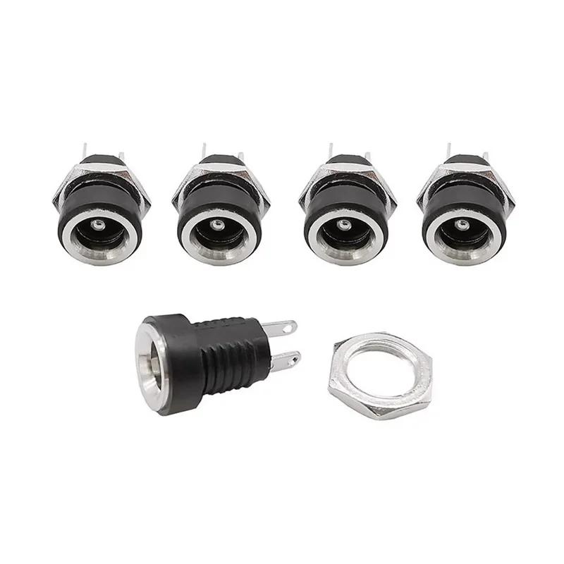 10/50 шт. 2-контактный DC022B 5,5 x 2,1 мм 3,5 x 1,3 мм DC разъем питания гнездо розетка DC female для монтажа на панель штекер адаптер 5,5*2,5 мм