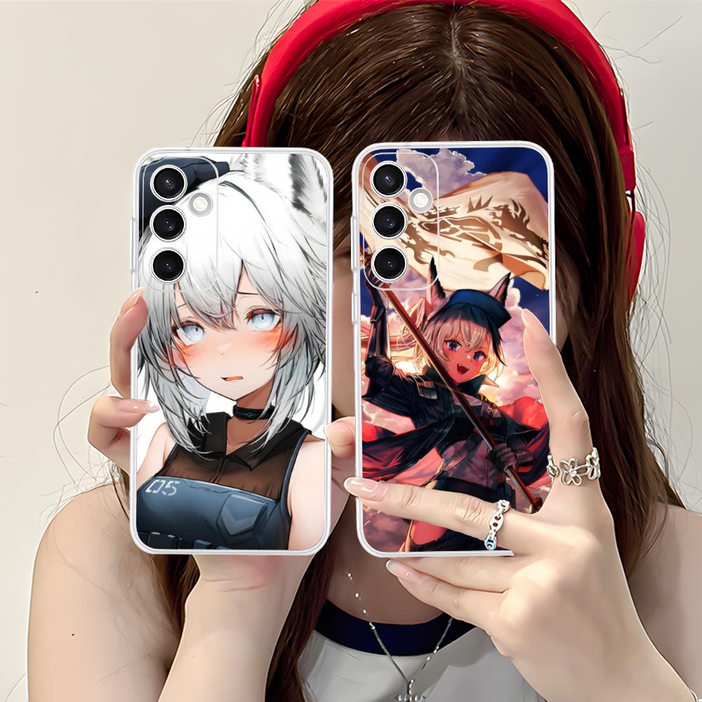 Arknights Grani Прозрачный чехол для мобильного телефона для Samsung Galaxy S25 S24 S23 S22 S21Plus FE Ultra Цветная накладка