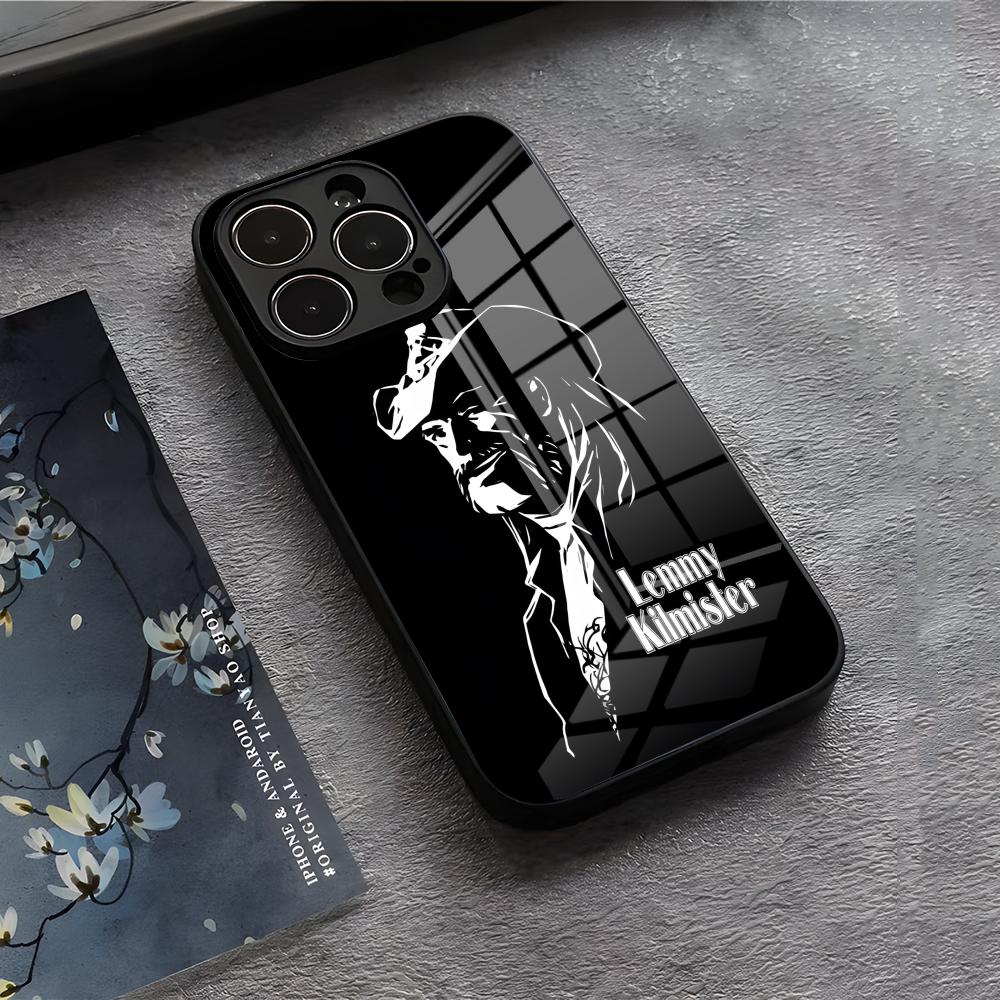 Чехол для телефона S-Singer L-Lemmy-Kilmister Для IPhone 17 Air 16 E Pro Max 15 14 13 Mini 12 Pro 11 Max Plus Черная Стеклянная Крышка