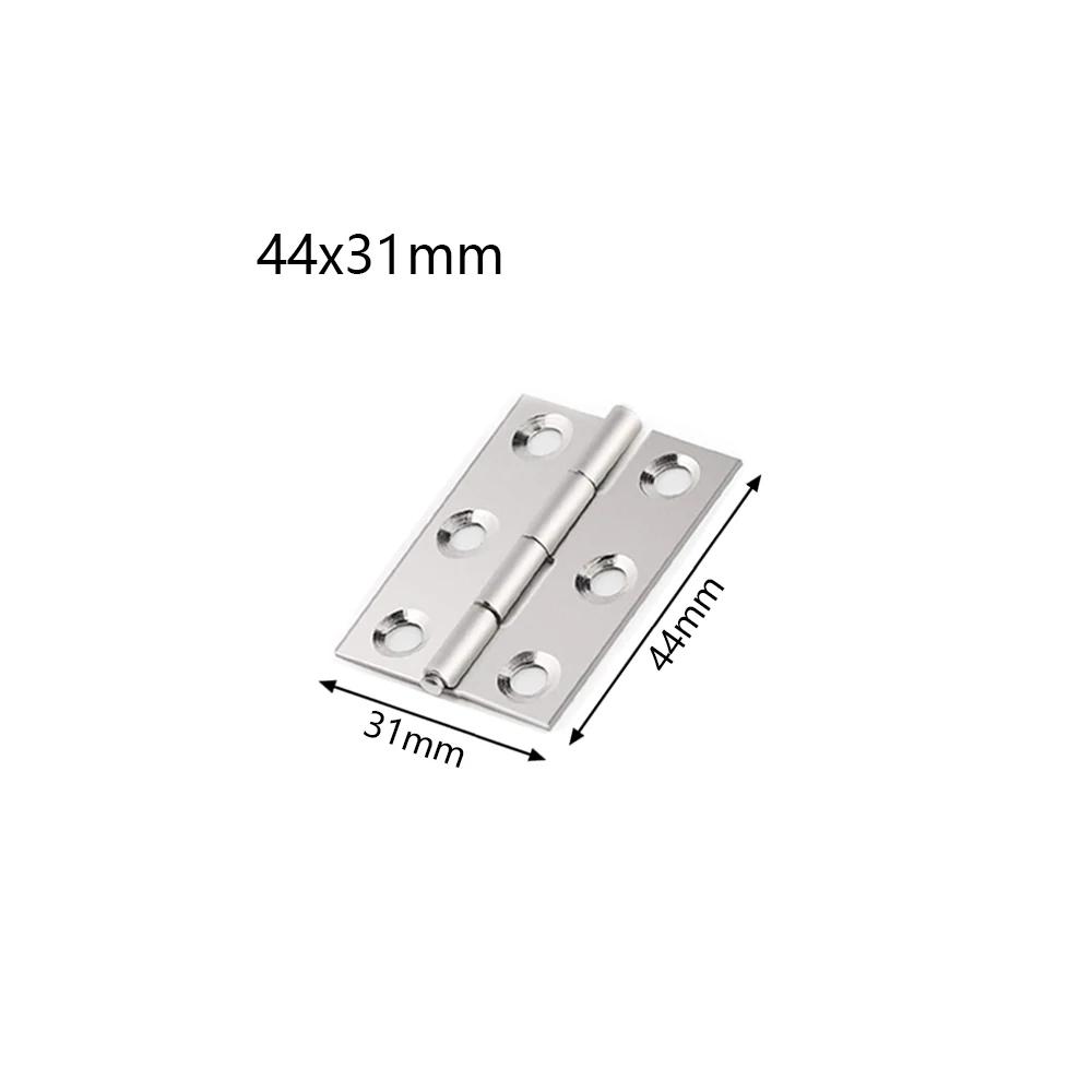 10-25pcs Mini Antique Brass Cabinet Hinges with Screws for Jewelry Gift Box Wooden Wine Chest Door Hardware
