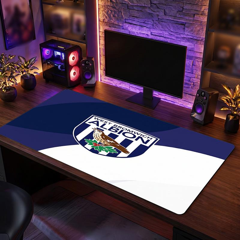 West Bromwich Albion Football Print Large Mouse Pad, Anti-Slip Extended Gaming Desk Mat for Office Home