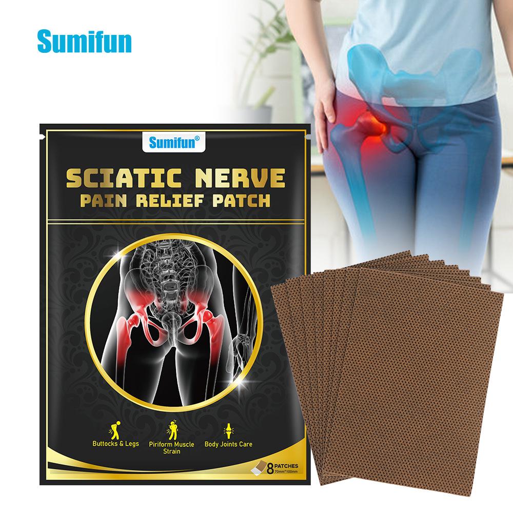 8 шт./пакет Sumifun Sciatic Nerve обезболивающий пластырь для мышц, суставов, Sprian Care, ортопедический пластырь для лечения боли в бедре