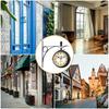 Grand Central Garden Decoration Wall Mount Double Sided Wall Clock Outside Metal Clock Bracket